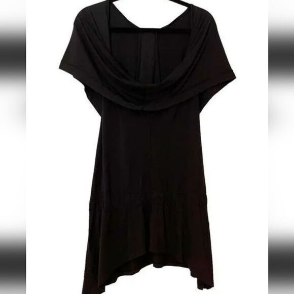 Lululemon Too Cool Hooded Cowl Neck Tunic Racerback Tank Black ONE SIZE - Picture 4 of 6